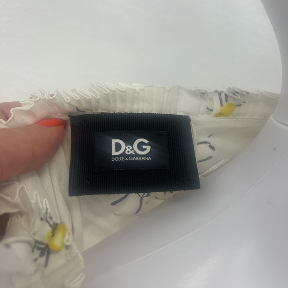 D & G Dolce & Gabbana sunflower Crop Top /M - Picture 4 of 5